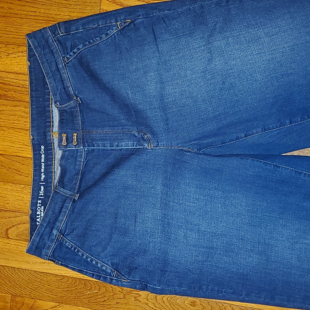 Talbot size 16 Petite high waist crop pants